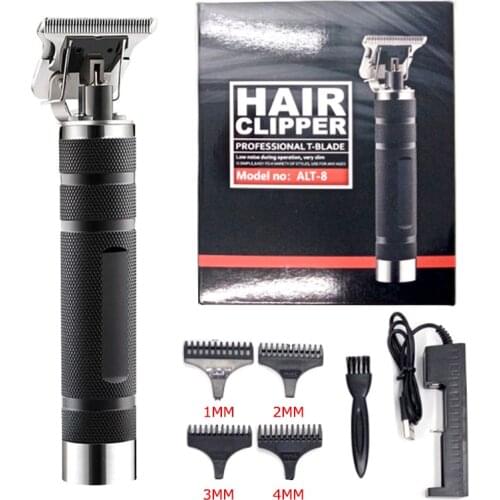 Oil Head Pro Men Electric Hair Clipper Trimmer Haircut Machine Barber Shaver T-Blade Hair Cutting Styling Shaving Tool Set
