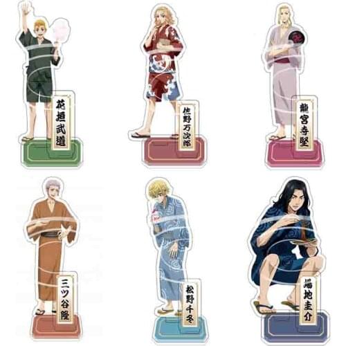 Anime Tokyo Revengers Stands Figure Cosplay Acrylic Manjiro Ken Takemichi Hinata Atsushi Model Plate Fans Gift Collection Props