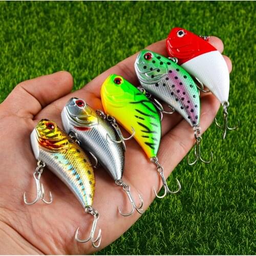 1Pcs Hard Wobblers For Trolling 5.5cm 14g Fishing Lure Plastic Isca Artificial Rattling Pesca Peche 6# Hooks Tackle Bait
