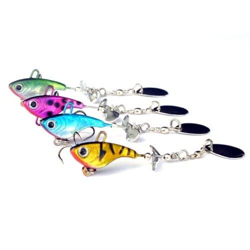 12g Vib Tail Spinner Vibrating Fishing Lures Sinking Tail Spin Jig Fishing Bait