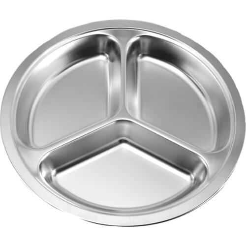 Stainless steel grid plate thickened for children, baby, cutlery