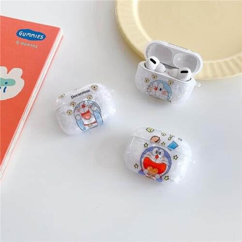 Shell Pattern Case for AirPod 1 2 Cat Transparent Clear Cute Cartoon Cases for Apple Airpods Pro Cover Funda