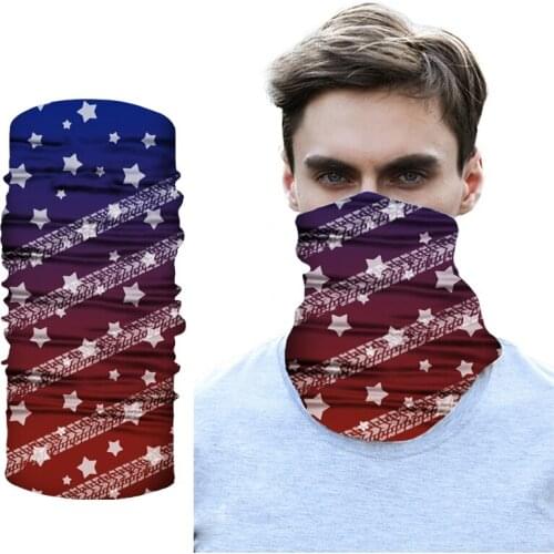 Windproof Headband Cycling Bandana Geometric Printing Outdoor Accessories Men Women Sunshade Collar Magic Head Scarf Buffs