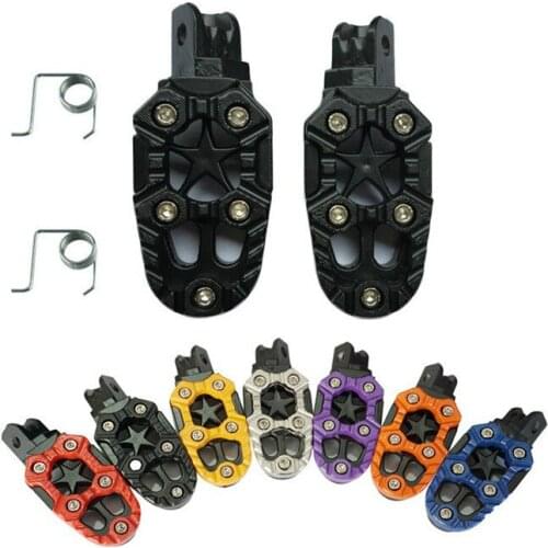 Universally motorcycle off-road vehicle aluminum alloy pedal color pedal dual color pedal pedal mini bike motorcycle gas