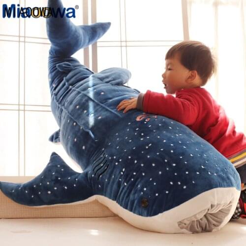 1pc 50cm New Style Blue Shark Plush Toys Big Fish Cloth doll Whale stuffed plush animals doll Children Birthday Gift