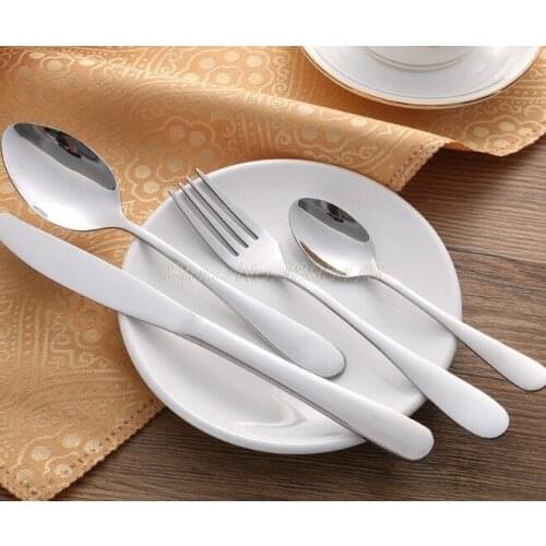 4PCS/set Dinnerware Set Steel Luxury Cutlery Set Vintage Quality Tableware Knives Forks Dining Dinner Set Western Food 150 set