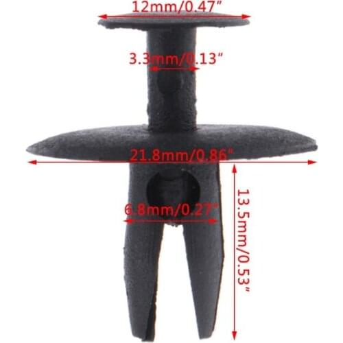 50 Pcs Auto Fastener Soundproof Insulation Clip For Peugeot 307 308 408 206 Citroen C4