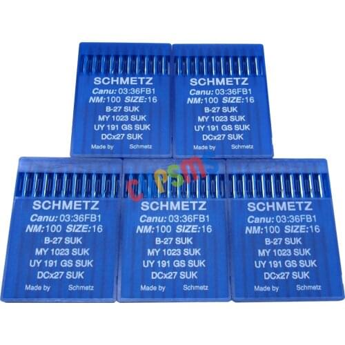 50PCS Schmetz B-27 DCX27 UY191GS INDUSTRIAL OVERLOCKER SEWING MACHINE NEEDLES