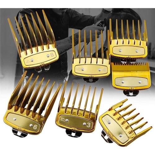8pcs/set Universal Haircut Push Clipper Limit Combs Replacement Hair Trimmer Attachment Guide Comb for Walter Hair Clipper