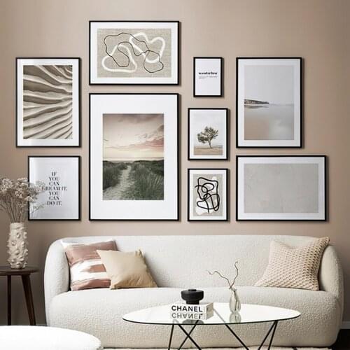 Abstract Line Wall Art Paintings Minimalist Poster Natural Landscape HD Pictures Nordic Dining Living Room Canvas Prints Decor