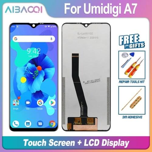 AiBaoQi New Original 6.49 Inch Touch Screen+720x1080 LCD Display Assembly Replacement For UMI Umidigi A7 Android 10 Phone
