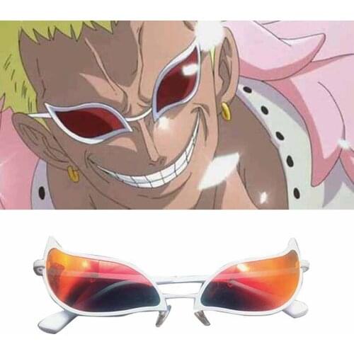 Anime PVC Sunglasses Donquixote Doflamingo Same Style Eyewear Sunglasses Cosplay Accessories Glasses Funny Fashion Gifts