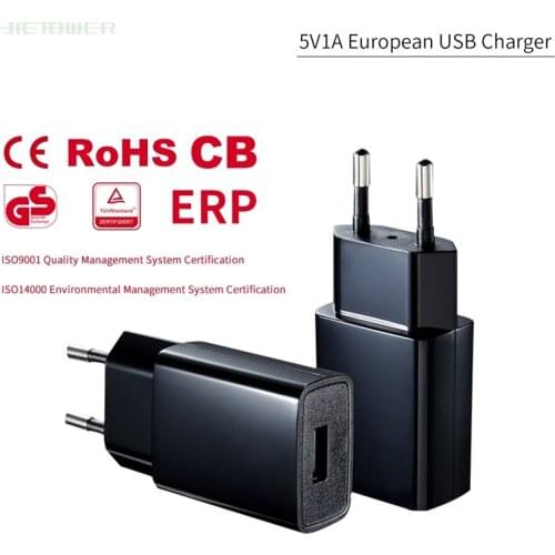 5V 1A EU Plug USB Output Travel Wall Adapter Charger Power AC Plug Mobile Phone Dock Charging for Samsung Galaxy S10 S9 30pcs