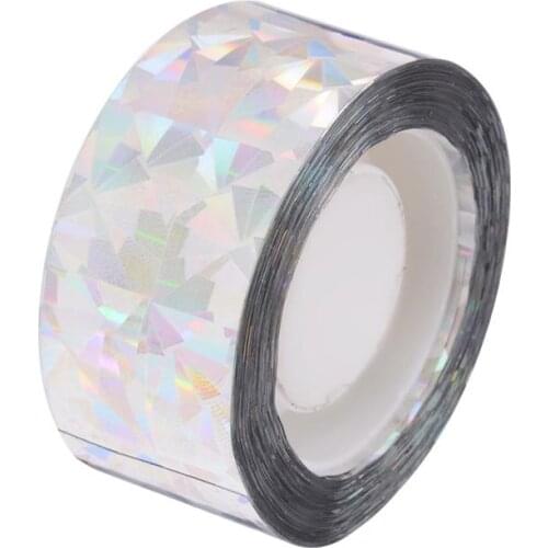 Double-Sided Reflective Bird Scare Ribbon Home Garden Farm Bird Scare Repellent Tape Visual Flash Anti-Bird Device