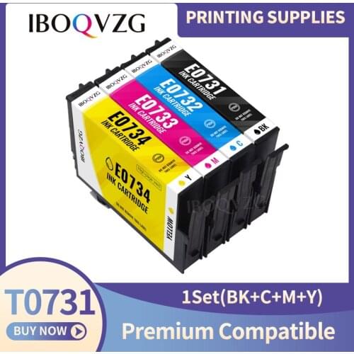 IBOQVZG T0731-T0734 compatible ink cartridge for EPSON TX111 TX200 TX210 TX209 TX213 TX220 TX400 TX409 TX410 printers full ink