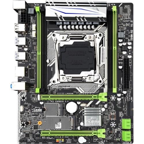 JINGSHA X99M-H2 Motherboard Lga 2011-3 Socket Support E5 V3 V4 CPU And 4*DDR4 ECC REG RAM With 2*PCIE-16X USB SATA 3.0 M.2 WIFI