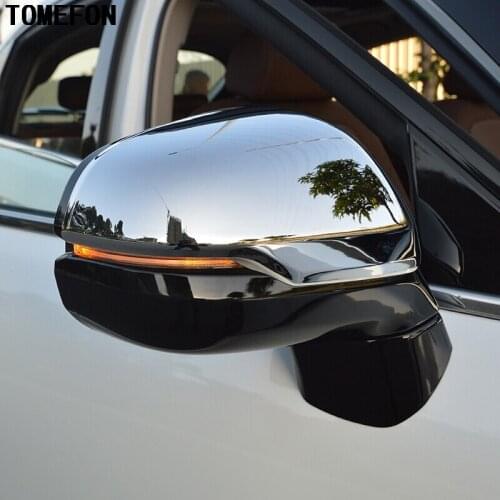 ABS Chrome Stainless Steel For honda UR-V URV 2017 Rear View Rearview Side Mirror Cases Box Stripe Cover Trim
