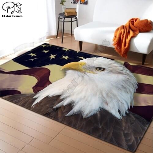 Dinosaur eagle pattern Square Anti-Skid Area Floor Mat 3D Rug Non-slip Mat Dining Room Living Room Soft Bedroom Carpet