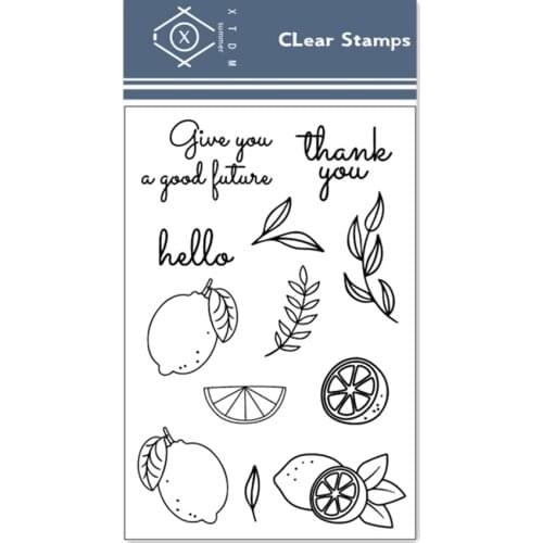 Hot selling lemon alphabet transparent clear stamp / silicone seal roller stamp DIY scrapbook album / card production