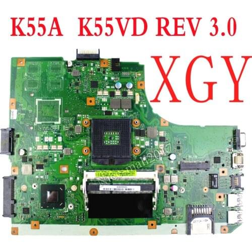 For ASUS k55a u57a Motherboard Mainboard k55vd 60-n89mb1301 motherboard 100% Test ok