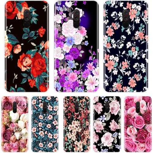 Cute Flowers Back Cover For Redmi S2 6A 5 Plus 4A Xiaomi Pocophone F1 Redmi Note 4 4X 5 5A 6 Pro Prime Soft TPU Silicone Case