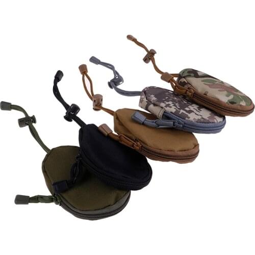 1PC Mini New Men Coin Purses Pouch Military Army Bag EDC Key Wallets Holder Small Pocket Keychain Zipper Case Out Door Pack