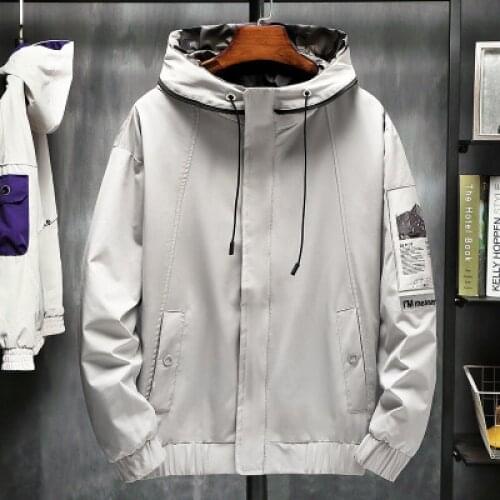 2020 Autumn Winter New Mens Jacket Casual Solid Color Slim Fit Jacket Men Clothes Streetwear Windbreaker High Quality