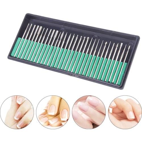 30Pcs Electric Drill Bits File Manicure Pedicure Polishing Grinding Head Tool Best for replace nail drill bits which is durable