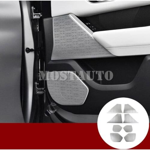 For Land Rover Range Rover Velar Inner Car Door Audio Speaker Frame Trim Cover 2017-2020 8pcs Car Decor Car Accesories Interior