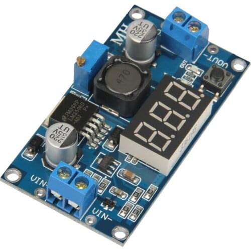 LM2596 Buck Step-down Power Converter Module DC 4.0~40 to 1.25-37V LED Voltmeter