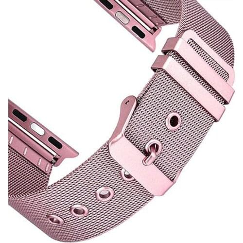 Milanese Loop Strap For Apple Watch Band 44mm 40mm 42mm 38mm Accessories Stainless Steel bracelet correa Iwatch serie 6 se 5 4 3