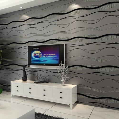 Non woven wallpaper Roll Modern Simple Style Surface Striped Nonwoven wall paper 3D desktop Wallpaper papel 0.53 m*10 m