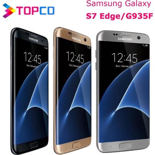 Samsung Galaxy S7 Edge G935F Original Unlocked LTE Android Mobile Phone Octa Core 5.5" 12MP&5MP 4GB RAM 32GB ROM