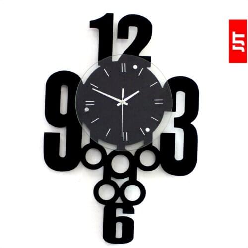 Luminousness fashion personality clock modern fashion Large silent watch clock