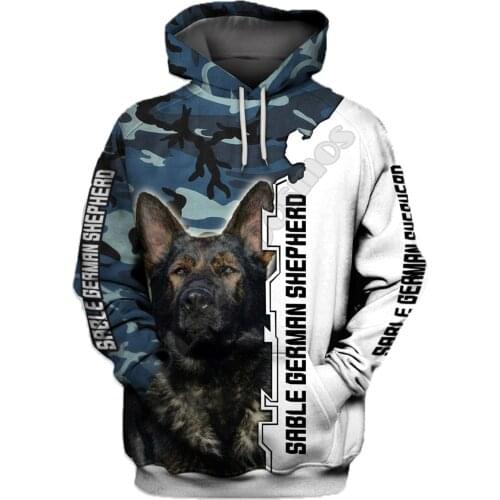 Sable German Shepherd 3D Printed Hoodies Funny Pullover Men For Women Funny Sweatshirts Animal Sweater Drop Shipping