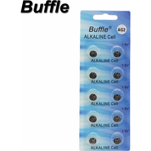 10x Buffle AG2 LR726 396A 607 S30 556 Button Cell Coin Alkaline Battery 1.5V Watches