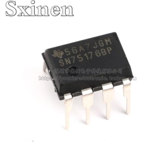 10PCSOriginal Genuine Straight Plug SN75176BP DIP-8 Chip Bus Transceiver