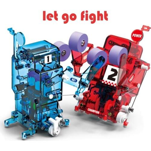 2020 DIY Assembled Boxing Battle Robot Educational Toy For Kids Combat Toy Remote Control Battle Robot Christmas Gifts