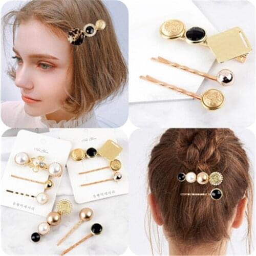3Pcs/Set Pearl Metal Women Hair Clip girls Barrette Hairpin Hair Accessories Beauty Styling Tools Dropshipping New Arrival