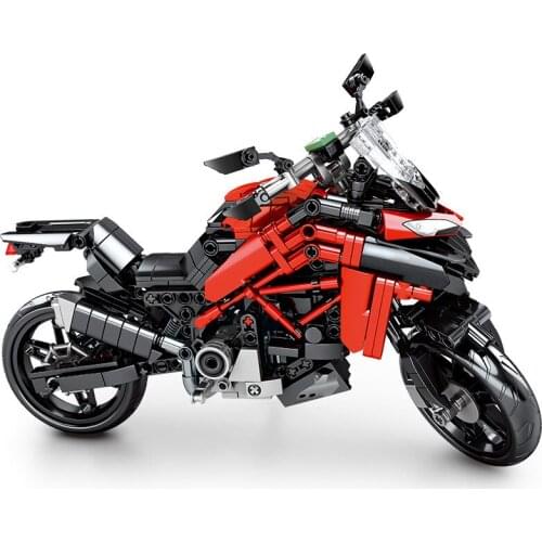 710Pcs City Science Technology Educational Building Blocks Toys For Kids Boys DIY Birthday Present 701604 Motorcycle Model Gift
