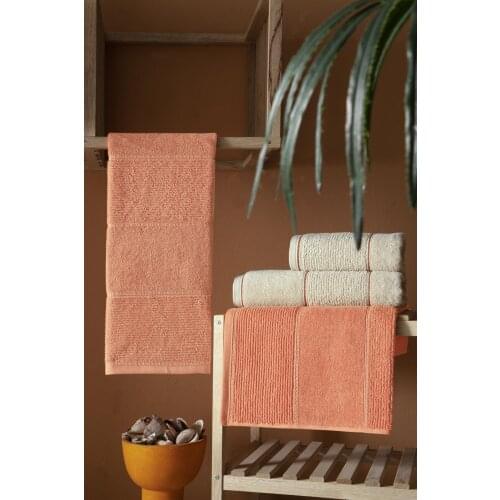 Carmine Set Desert Cotton Extra Soft Modern Towel Set Quality Product Convenient Stylish 4 Piece Towels Special Design 2021 Trend Fashion High Quality Cotton Hand and Face Towels
