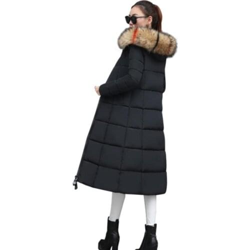 ENLU Parkas Female Women Winter Coat Thickening Cotton Winter Hooded Jacket Womens Outwear Parkas for Women Winter