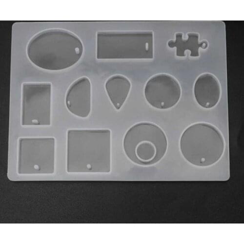 DIY Epoxy Craft Food Grade Silicone Mold Hand-Made Necklace Jewelry Pendant Casting Mold