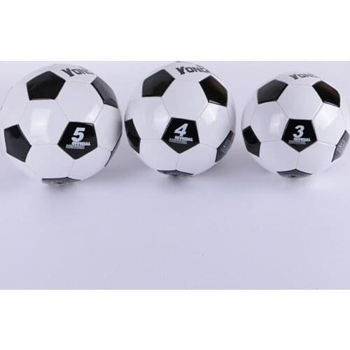 Soccer No. 3/4/5 Kindergarten Primary Secondary School Students PVC Black and White Football for Entertainment Training Soccer