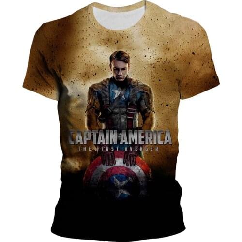 New Cool Children Captain America T-shirt 3D Print Summer Fashion Male Women Oversized t shirt Streetwear Mens clothes