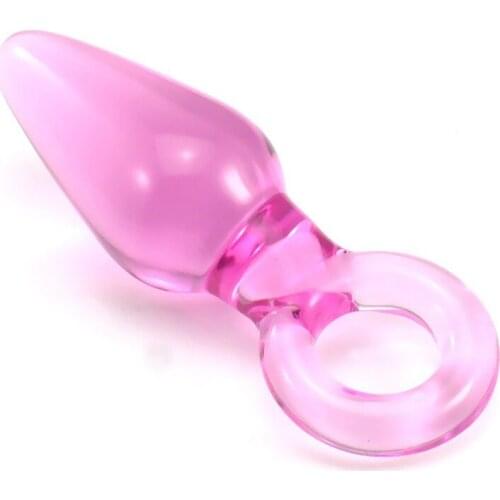 Crystal Glass Dildo Anal Beads Butt Plug Female Masturbation Personal Massager G-spot Stimulation Sex Toy for Male Couple Adult