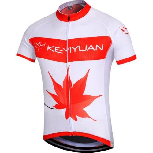 KEYIYUAN 2021 Summer Mens Cycling Jersey Quick Drying Shirt Short Sleeve Triathlon MTB Road Bicycle Tops Wielershirt Heren
