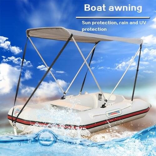 Inflatables Boat Sun Shelter Sailboat Awning Top Rowing Boats Cover Tent Sun Shade Rain Canopy Surfing Kayak Canoe Boat Top Kit