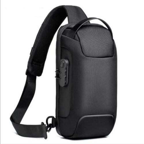 New Mens Waterproof Oxford Multifunction Crossbody Bag Anti-theft Shoulder Bags Short Trip Messenger Chest Bag Pack For Male