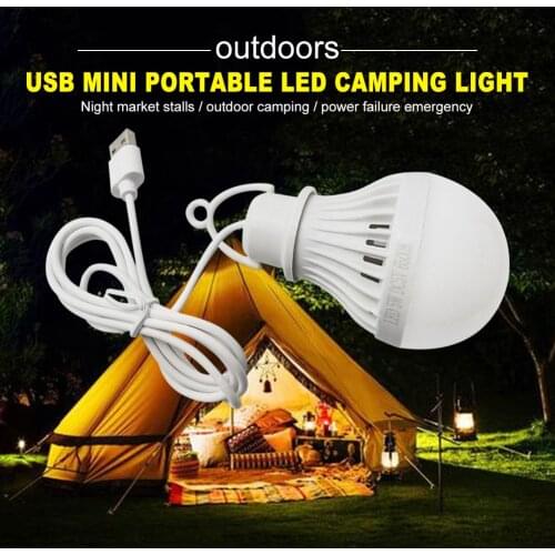 Mini Portable Portable Lantern Camp Lights USB Bulb 5W/7W Power Outdoor Camping Multi Tool 5V LED for Tent Camping Gear Hiking U
